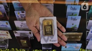 EWF | Harga Emas Antam Hari Ini Terjun Bebas