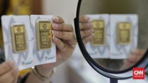 EWF | Harga Emas Antam Merosot Rp15 Ribu ke Rp2,759 Juta Hari Ini