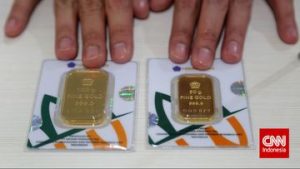 EWF | Harga Emas Antam Rontok Rp20 Ribu ke Rp2,713 Juta per Gram