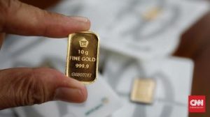 EWF | Harga Emas Antam Turun Rp14 Ribu ke Level Rp2,641 Juta per Gram