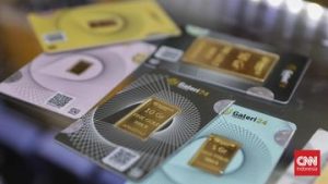 EQUITYWORLD FUTURES JAKARTA | Harga Emas Antam Anjlok Rp27 Ribu Jadi Rp2,723 Juta per Gram