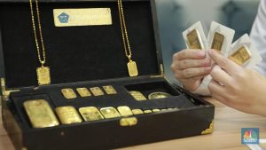 EQUITYWORLD FUTURES JAKARTA | Harga Emas Antam Logam Mulia Hari Ini Turun Rp10.000, Buyback Berapa?